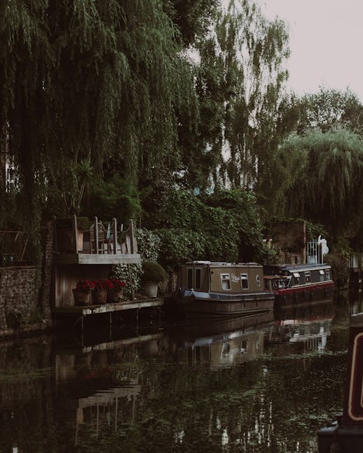 A wide pathway in a lush, green park lined with tall, mature trees with thick trunks and vibrant, leafy canopies. The pathway is bordered by well-maintained lawn areas with freshly cut grass, and the 